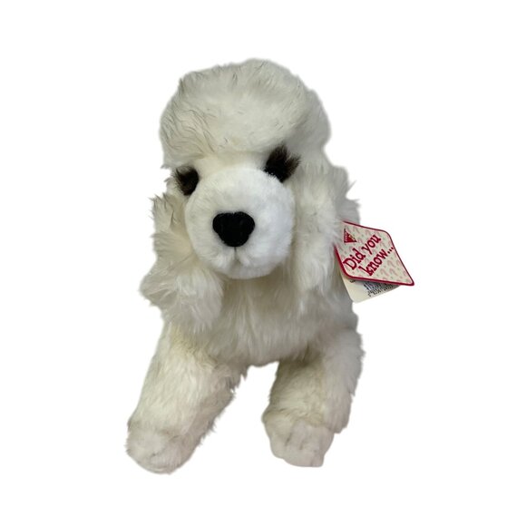 Vintage Dakin Applause White Poodle Plush Stuffed Animal Toy 8" Soft Fluffy Coll - Picture 1 of 16
